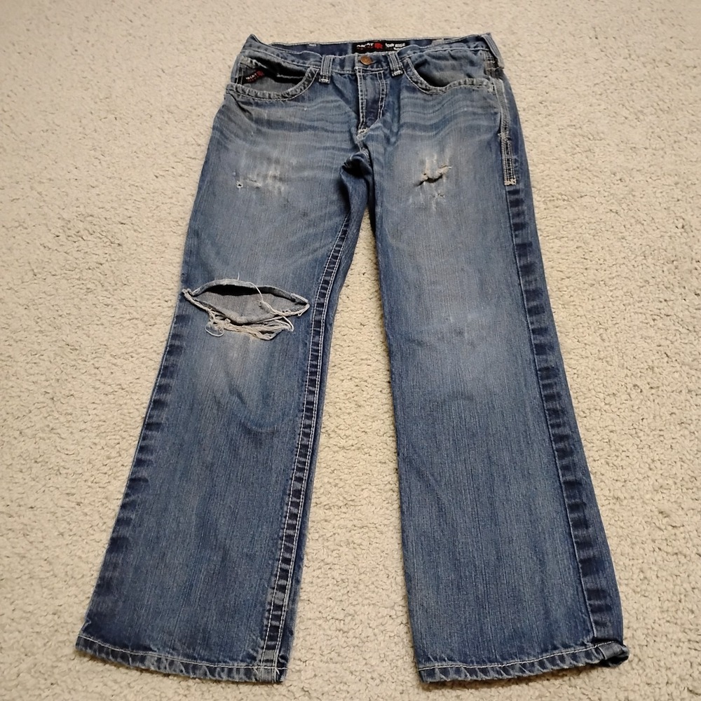 Ariat FR Jeans Mens 31x30 Blue Low Rise M4 Boot Cut Flame Resistant CAT 2 Work